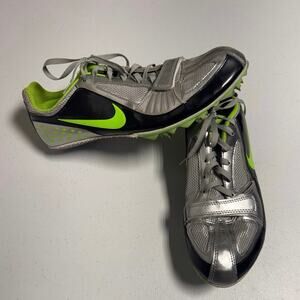 Nike Women's Zoom Rival S5 Track & Field Shoes 383822-030 Green/Silver Size 8.5